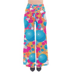 Circles Art Seamless Repeat Bright Colors Colorful So Vintage Palazzo Pants