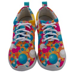 Circles Art Seamless Repeat Bright Colors Colorful Mens Athletic Shoes