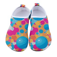 Circles Art Seamless Repeat Bright Colors Colorful Kids  Sock-style Water Shoes by Maspions