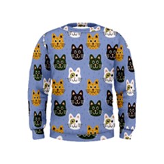 Cat Cat Background Animals Little Cat Pets Kittens Kids  Sweatshirt