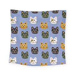 Cat Cat Background Animals Little Cat Pets Kittens Square Tapestry (small)