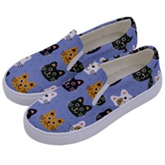 Cat Cat Background Animals Little Cat Pets Kittens Kids  Canvas Slip Ons