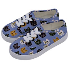 Cat Cat Background Animals Little Cat Pets Kittens Kids  Classic Low Top Sneakers