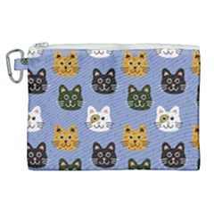 Cat Cat Background Animals Little Cat Pets Kittens Canvas Cosmetic Bag (xl)