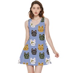 Cat Cat Background Animals Little Cat Pets Kittens Inside Out Reversible Sleeveless Dress by Maspions