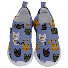 Cat Cat Background Animals Little Cat Pets Kittens Kids  Velcro No Lace Shoes by Maspions