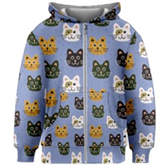 Cat Cat Background Animals Little Cat Pets Kittens Kids  Zipper Hoodie Without Drawstring