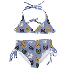 Cat Cat Background Animals Little Cat Pets Kittens Kids  Classic Bikini Set