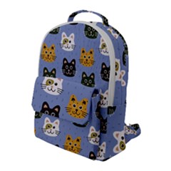 Cat Cat Background Animals Little Cat Pets Kittens Flap Pocket Backpack (large)