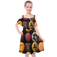 Chocolate Candy Candy Box Gift Cashier Decoration Chocolatier Art Handmade Food Cooking Kids  Cut Out Shoulders Chiffon Dress by Maspions