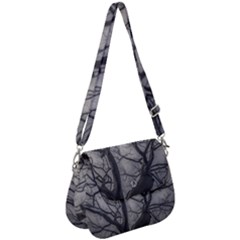 Landscape Forest Ceiba Tree, Guayaquil, Ecuador Saddle Handbag