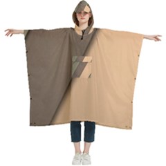 Abstract Texture, Retro Backgrounds Women s Hooded Rain Ponchos