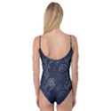 Blue Paisley Texture, Blue Paisley Ornament Camisole Leotard  View2