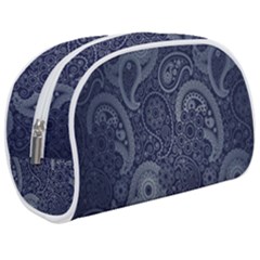 Blue Paisley Texture, Blue Paisley Ornament Make Up Case (medium) by nateshop