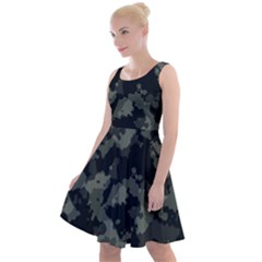 Camouflage, Pattern, Abstract, Background, Texture, Army Knee Length Skater Dress by nateshop