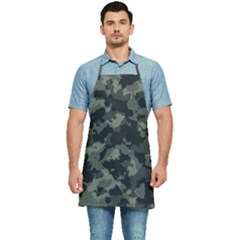 Camouflage, Pattern, Abstract, Background, Texture, Army Kitchen Apron by nateshop