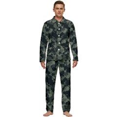 Camouflage, Pattern, Abstract, Background, Texture, Army Men s Long Sleeve Velvet Pocket Pajamas Set by nateshop