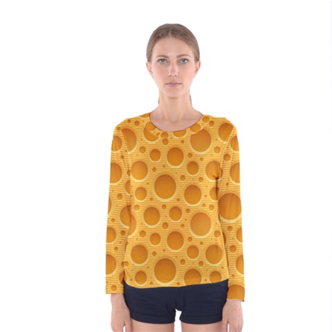 Cheese Texture Food Textures Women s Long Sleeve T-shirt by nateshop