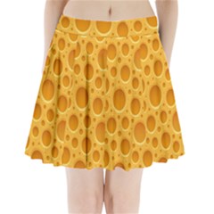 Cheese Texture Food Textures Pleated Mini Skirt by nateshop