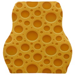 Cheese Texture Food Textures Car Seat Velour Cushion  by nateshop