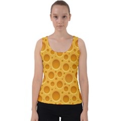 Cheese Texture Food Textures Velvet Tank Top by nateshop