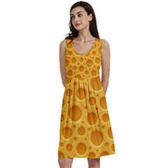 Cheese Texture Food Textures Classic Skater Dress by nateshop