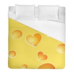 Cheese Texture, Macro, Food Textures, Slices Of Cheese Duvet Cover (full/ Double Size) by nateshop