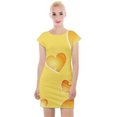 Cheese Texture, Macro, Food Textures, Slices Of Cheese Cap Sleeve Bodycon Dress by nateshop