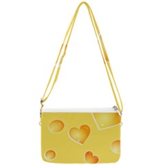 Cheese Texture, Macro, Food Textures, Slices Of Cheese Double Gusset Crossbody Bag by nateshop