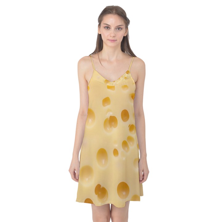 Cheese Texture, Yellow Cheese Background Camis Nightgown 