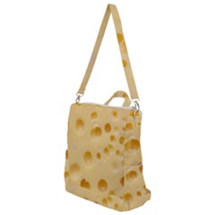 Cheese Texture, Yellow Cheese Background Crossbody Backpack by nateshop