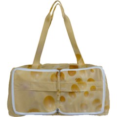 Cheese Texture, Yellow Cheese Background Multi Function Bag by nateshop