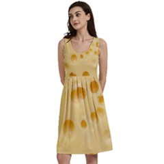 Cheese Texture, Yellow Cheese Background Classic Skater Dress by nateshop