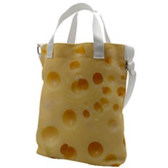 Cheese Texture, Yellow Cheese Background Canvas Messenger Bag by nateshop