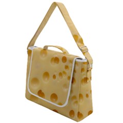 Cheese Texture, Yellow Cheese Background Box Up Messenger Bag by nateshop