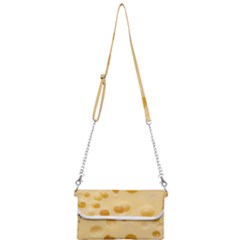 Cheese Texture, Yellow Cheese Background Mini Crossbody Handbag by nateshop