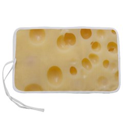 Cheese Texture, Yellow Cheese Background Pen Storage Case (m) by nateshop