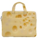 Cheese Texture, Yellow Cheese Background MacBook Pro 13  Double Pocket Laptop Bag View2