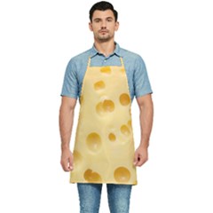 Cheese Texture, Yellow Cheese Background Kitchen Apron by nateshop