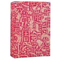 Chinese Hieroglyphs Patterns, Chinese Ornaments, Red Chinese Playing Cards Single Design (rectangle) With Custom Box by nateshop