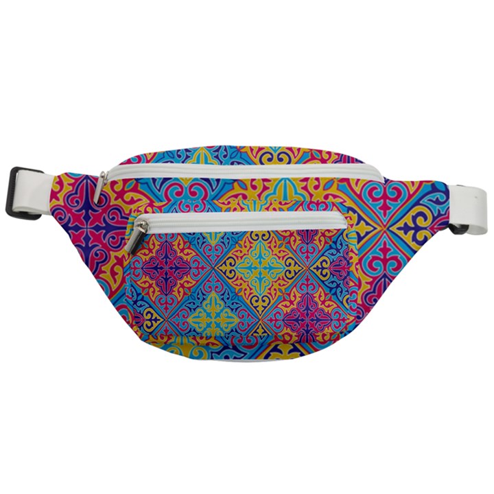 Colorful Floral Ornament, Floral Patterns Fanny Pack