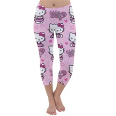 Cute Hello Kitty Collage, Cute Hello Kitty Capri Winter Leggings  by nateshop