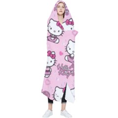 Cute Hello Kitty Collage, Cute Hello Kitty Wearable Blanket