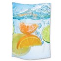 Fruits, Fruit, Lemon, Lime, Mandarin, Water, Orange Large Tapestry View1