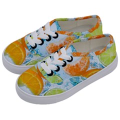 Fruits, Fruit, Lemon, Lime, Mandarin, Water, Orange Kids  Classic Low Top Sneakers by nateshop