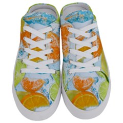 Fruits, Fruit, Lemon, Lime, Mandarin, Water, Orange Half Slippers by nateshop