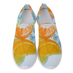 Fruits, Fruit, Lemon, Lime, Mandarin, Water, Orange Women s Slip On Sneakers by nateshop