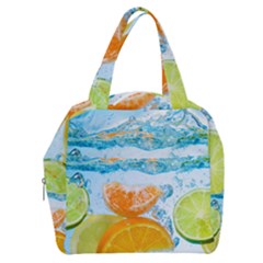 Fruits, Fruit, Lemon, Lime, Mandarin, Water, Orange Boxy Hand Bag by nateshop