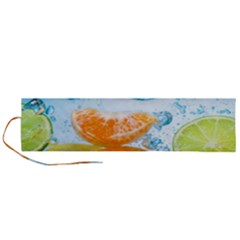 Fruits, Fruit, Lemon, Lime, Mandarin, Water, Orange Roll Up Canvas Pencil Holder (l) by nateshop