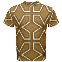 Gold Pattern Texture, Seamless Texture Men s Cotton T-shirt by nateshop